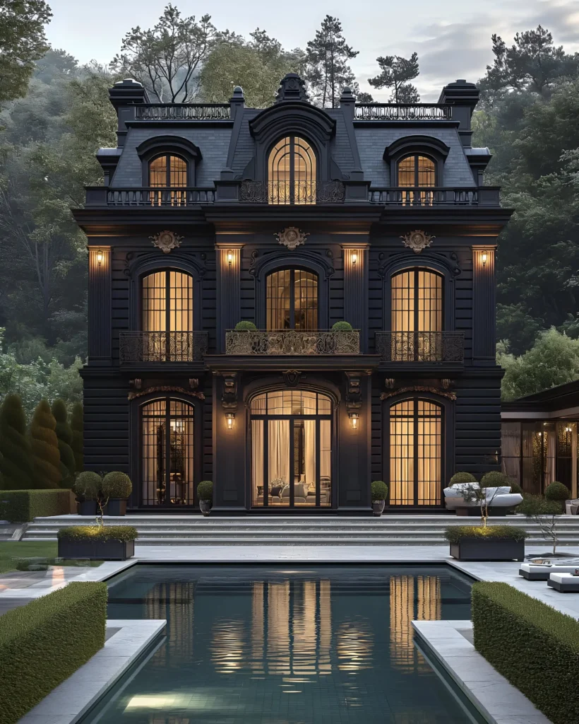 27 Black Villa Designs You’ll Instantly Fall in Love With