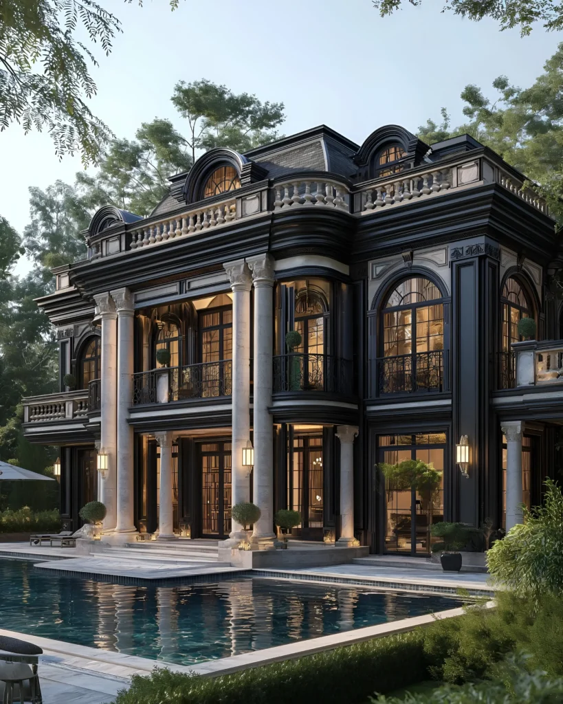 27 Black Villa Designs You’ll Instantly Fall in Love With