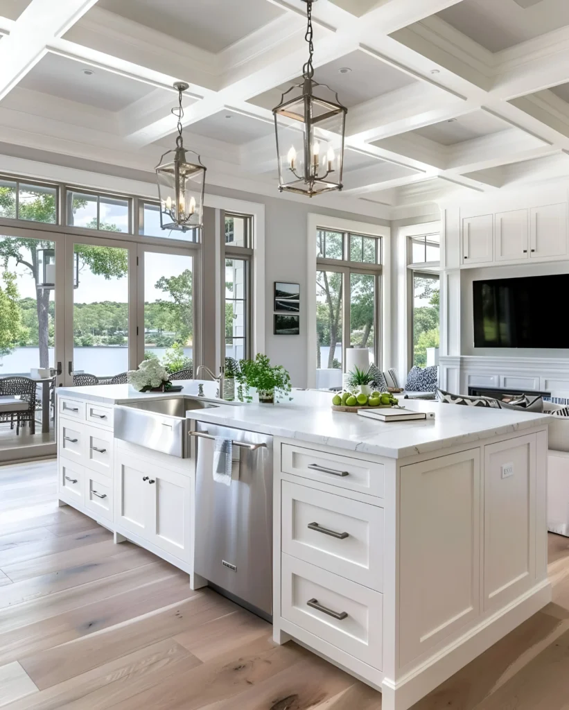 Lakeside Kitchen with Natural Views