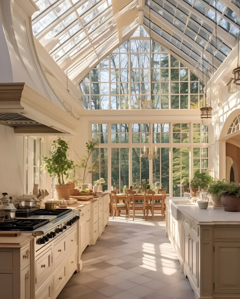 Conservatory Kitchen with Natural Charm