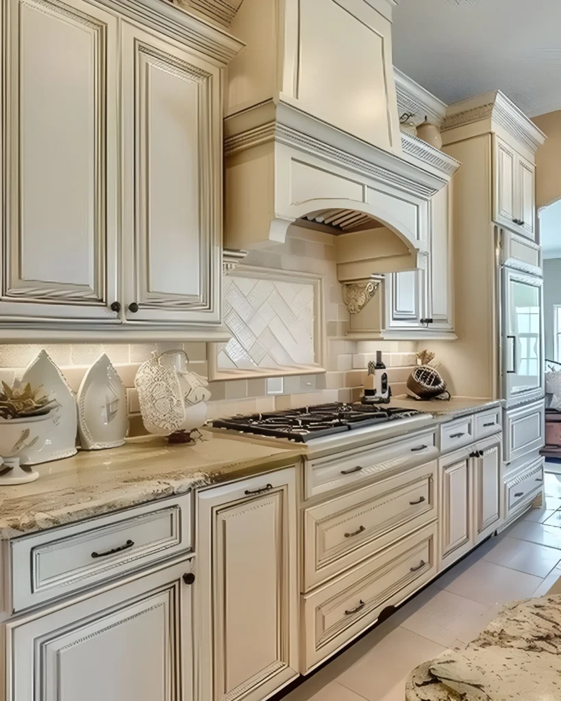 French Country-Inspired Kitchen with Ornate Details