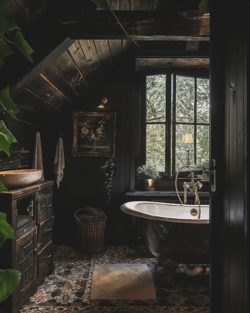 Fall in Love with This Gorgeous Black Cabin