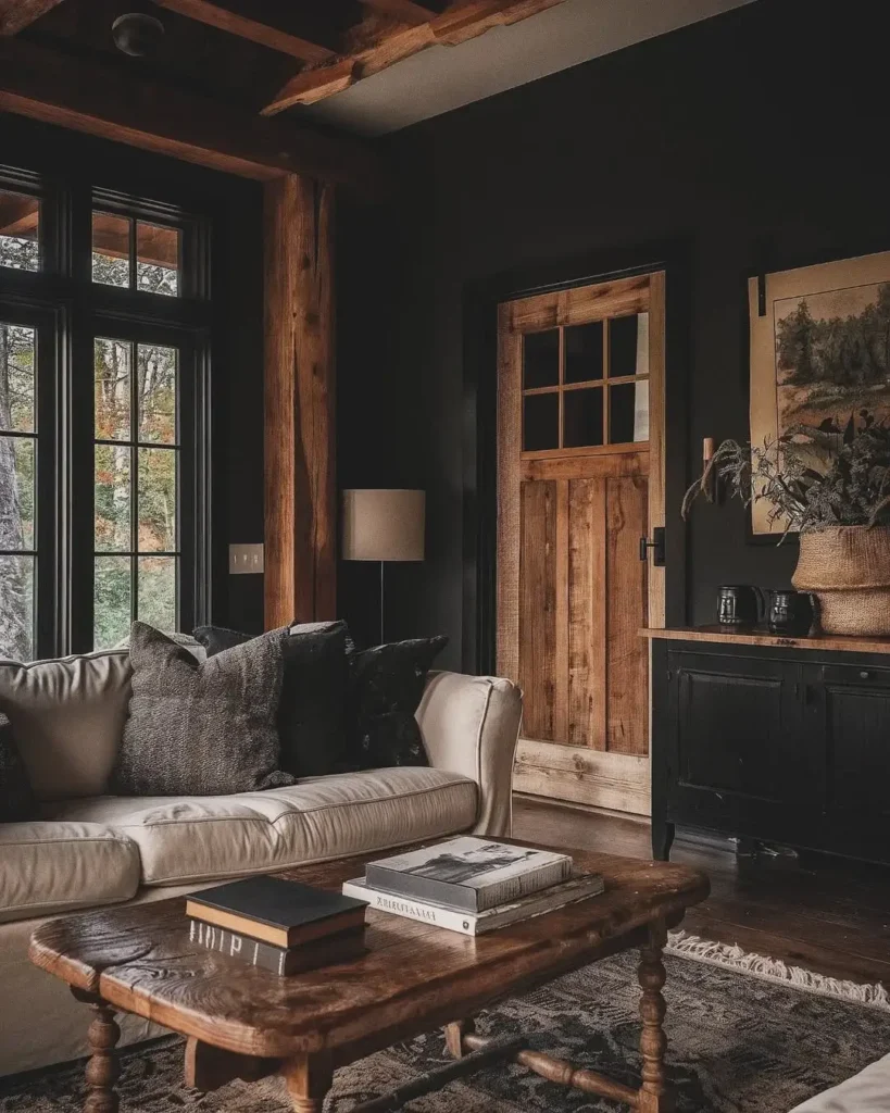 Fall in Love with This Gorgeous Black Cabin