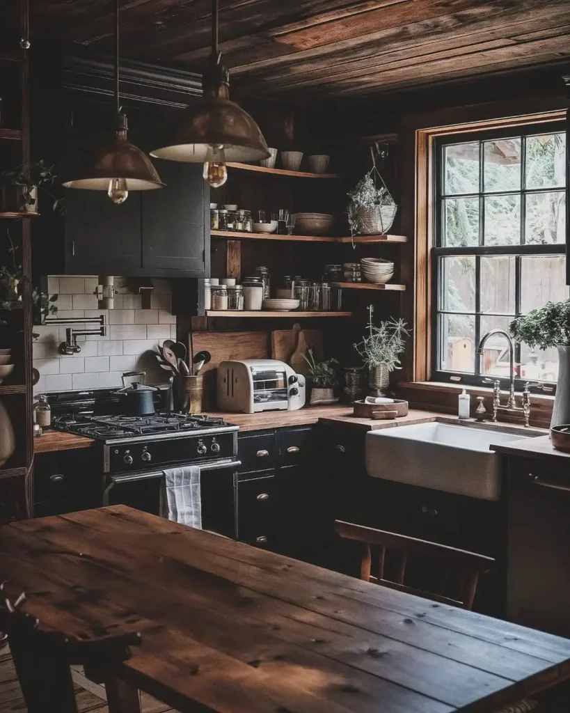 Fall in Love with This Gorgeous Black Cabin