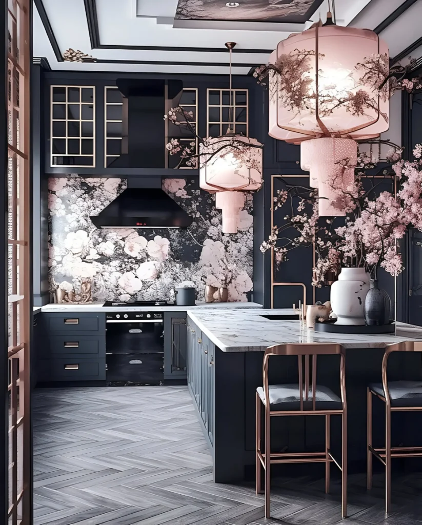 Floral Elegance with Dramatic Accents