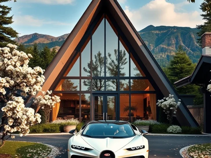 30 Modern A-Frame Houses with Luxury Car Aesthetics