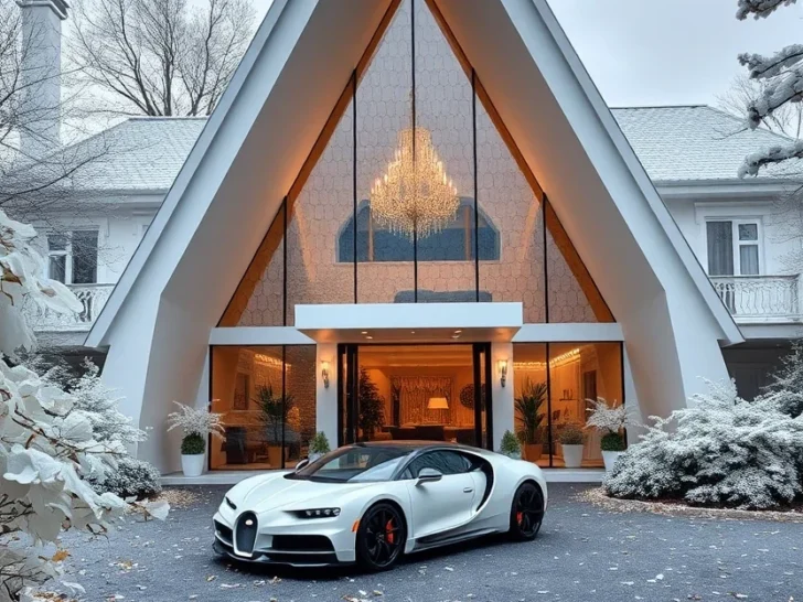 35 Luxury A-Frame House with Supercar Aesthetic You’ll Love