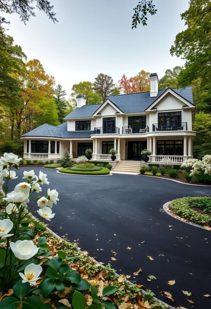 Luxury Mountain Mansion, Stately Columns, Wraparound Porch, Balconies