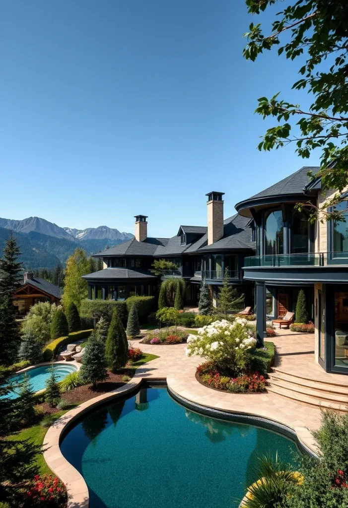 Luxury Mountain Mansion, Pool, Patio, Mountain Views, Landscaping