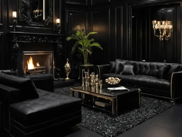 23 Luxury Black Living Room Ideas For A Luxe Look