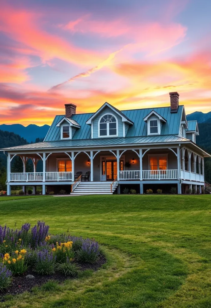 Elevated Dreamy Farmhouse with Blue Accents