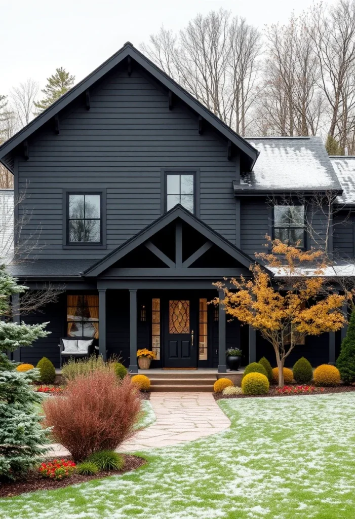 black farmhouse exteriors