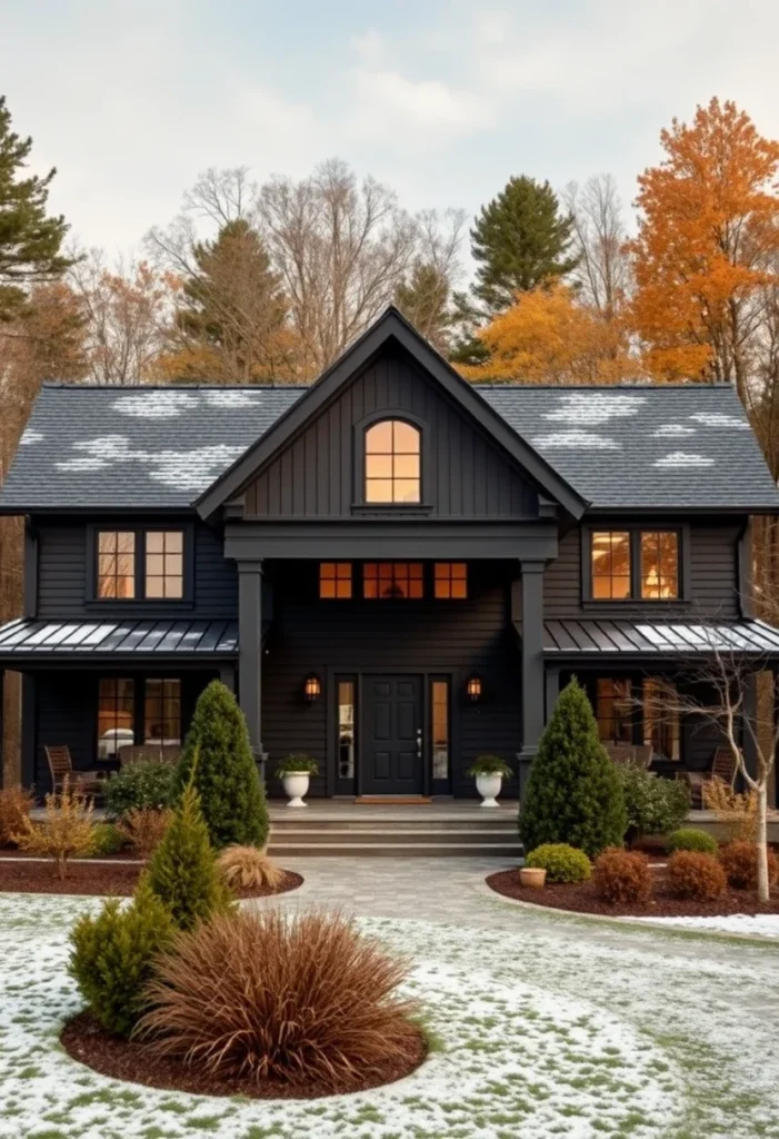 black farmhouse exteriors