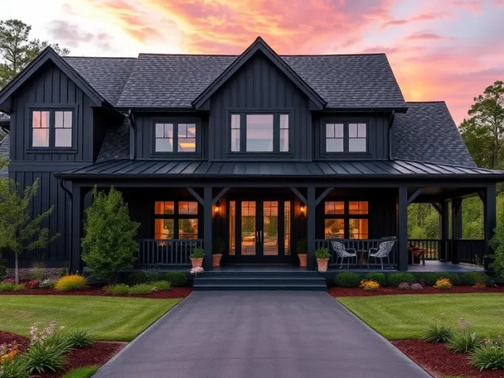 24 Elegant & Bold Black Farmhouses That Will Blow Your Mind