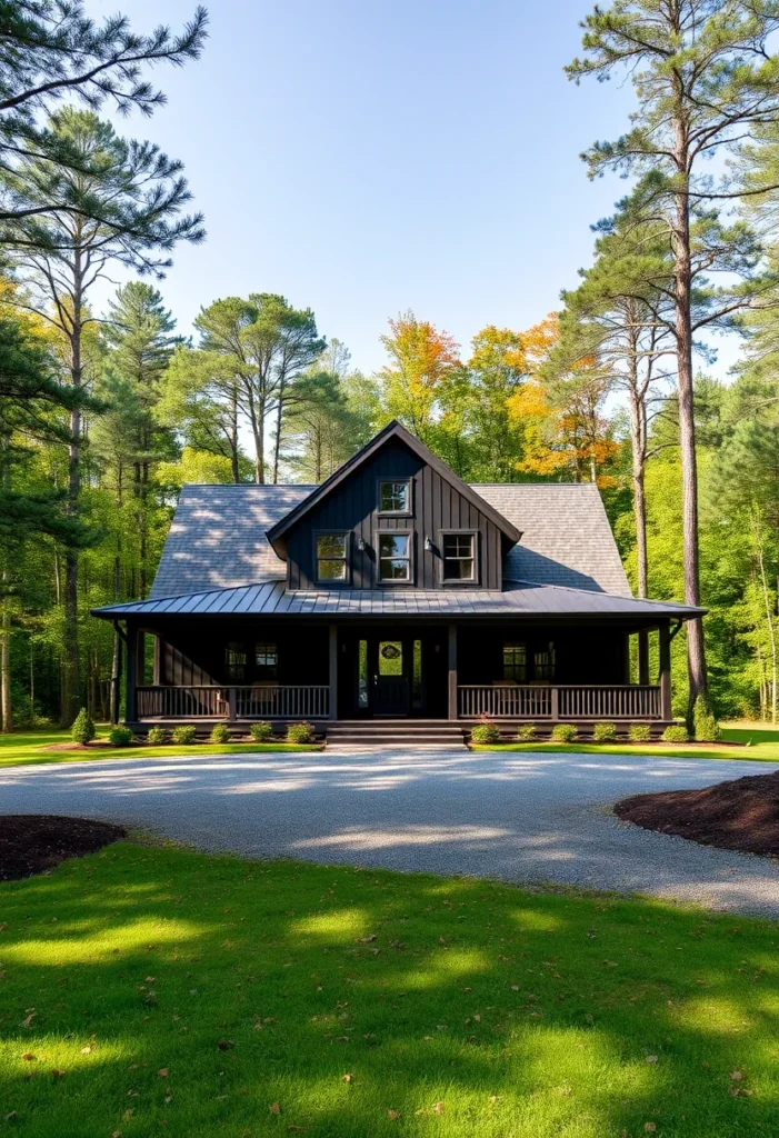 21 Timeless Craftsman Home Designs showcasing a one-story modern farmhouse plan.