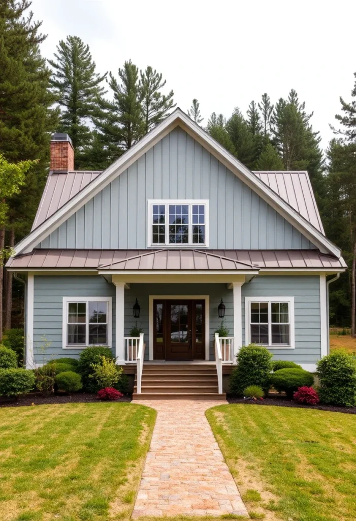 Timeless Craftsman Home Designs featuring a metal roof accent over the porch.