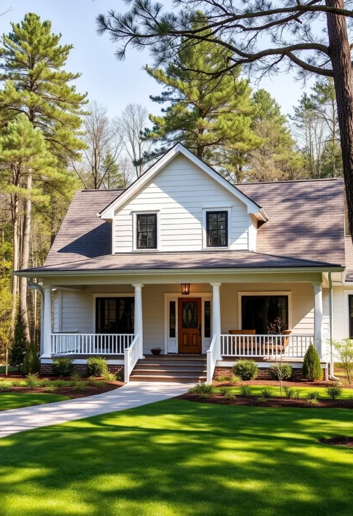 21 Timeless Craftsman Home Designs with a classic low-pitched gable roof.