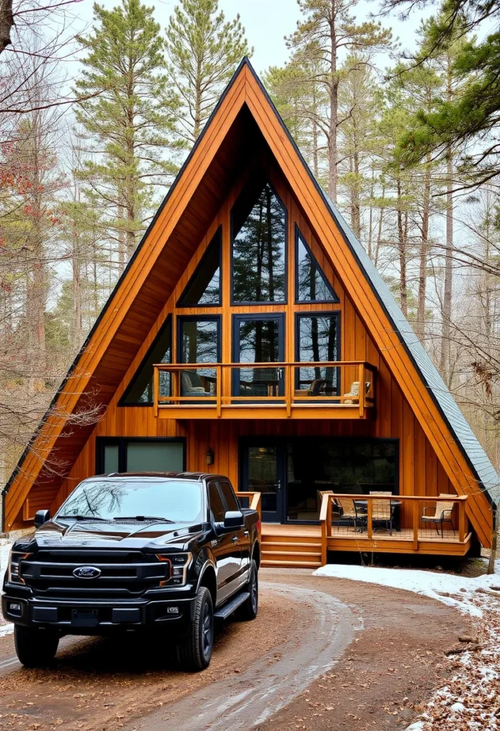 dreamy A-frame cabins