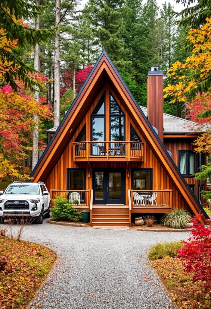 dreamy A-frame cabins