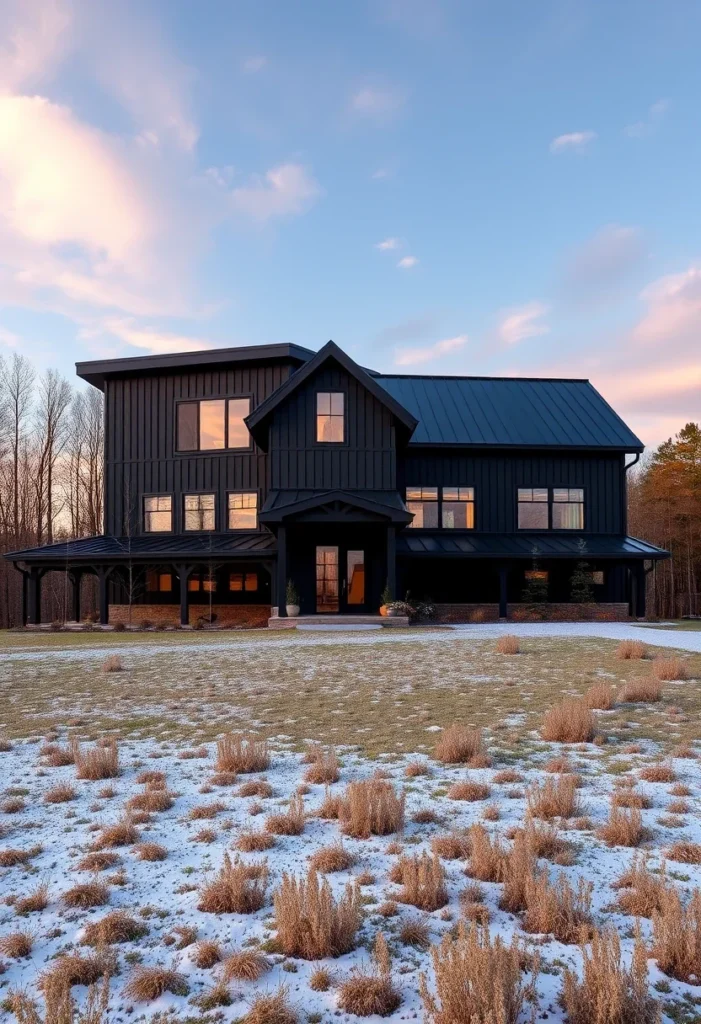 Dark Bronze Modern Farmhouse Exterior