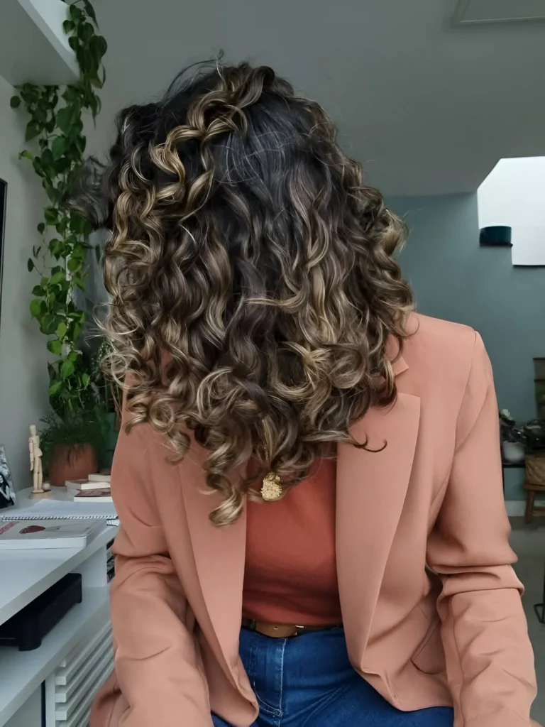 Curly hair highlights 2025 style inspiration