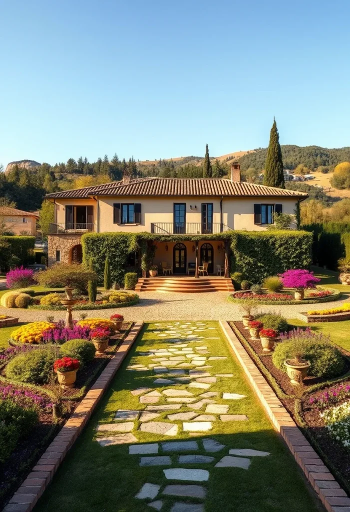 Italian Villa Large Windows Natural Light Interior