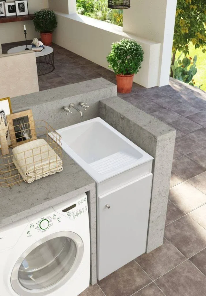 Laundry Room Countertop Folding Area