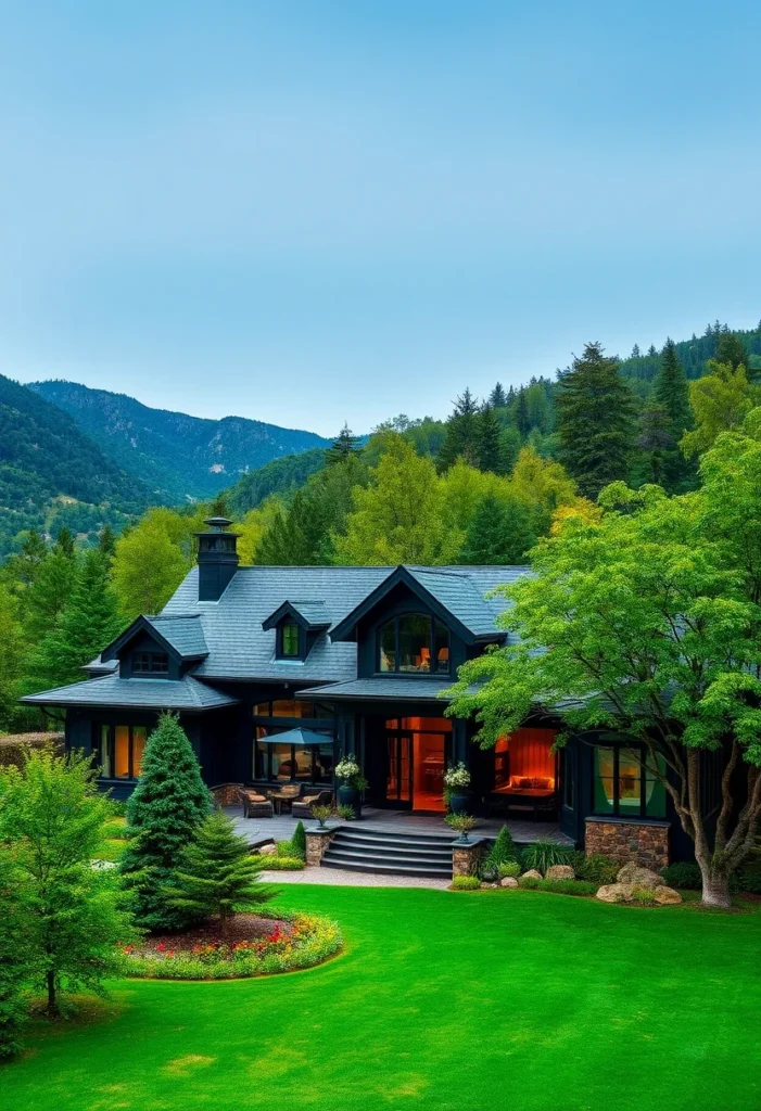 Luxury Mountain Retreat with Expansive Patio and Mountain Views.