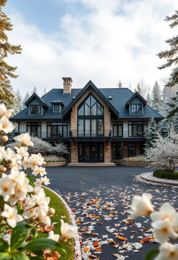 Modern Luxury Lake House with Dramatic Architecture and Stunning Lakeside Views.