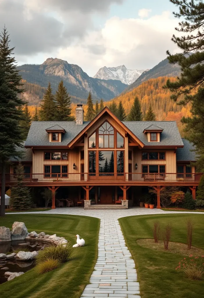 Modern Mountain Home Exterior Design Inspiration