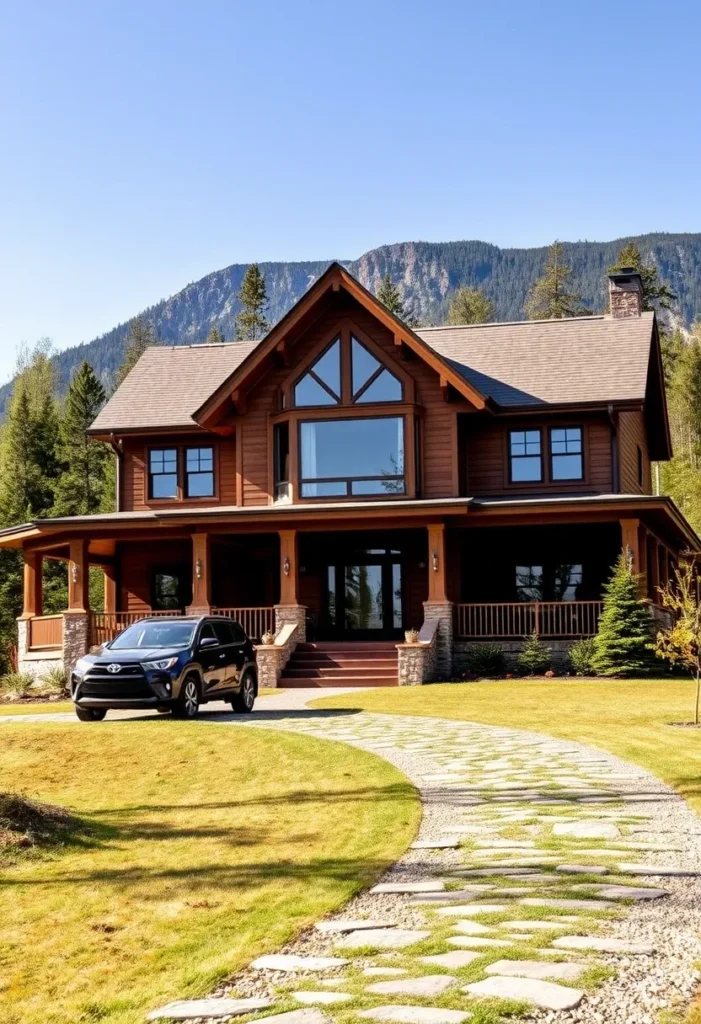 Modern Mountain Home Bathed in Sunlight