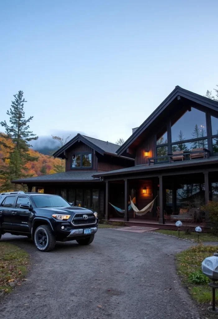 Contemporary Mountain Retreat with Asymmetrical Design