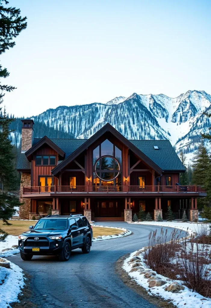 Mountain Estate with Unique Architectural Details