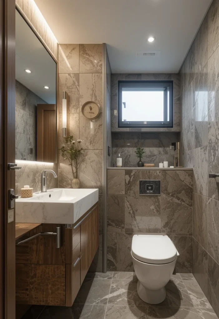 affordable modern bathroom