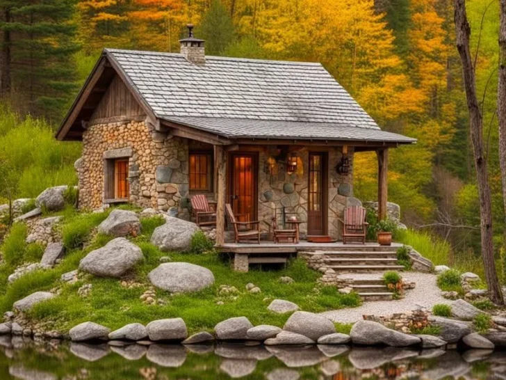 24 Dreamy Tiny Mountain Stone Cottages You’ll Adore