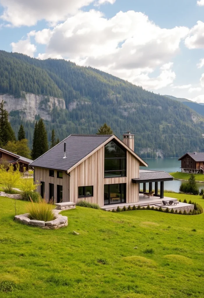 3-Building House Carinthia Multi-Level Rooflines Architecture