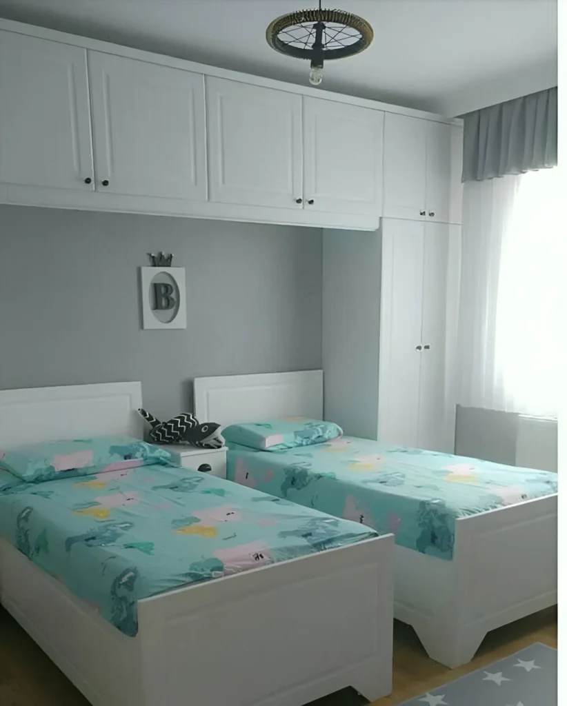 Shared Bedroom with Extensive Built-in Storage