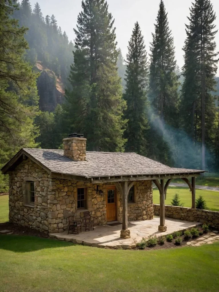 tiny stone cottages