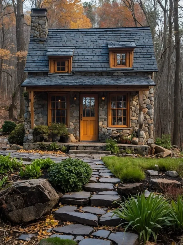 tiny stone cottages