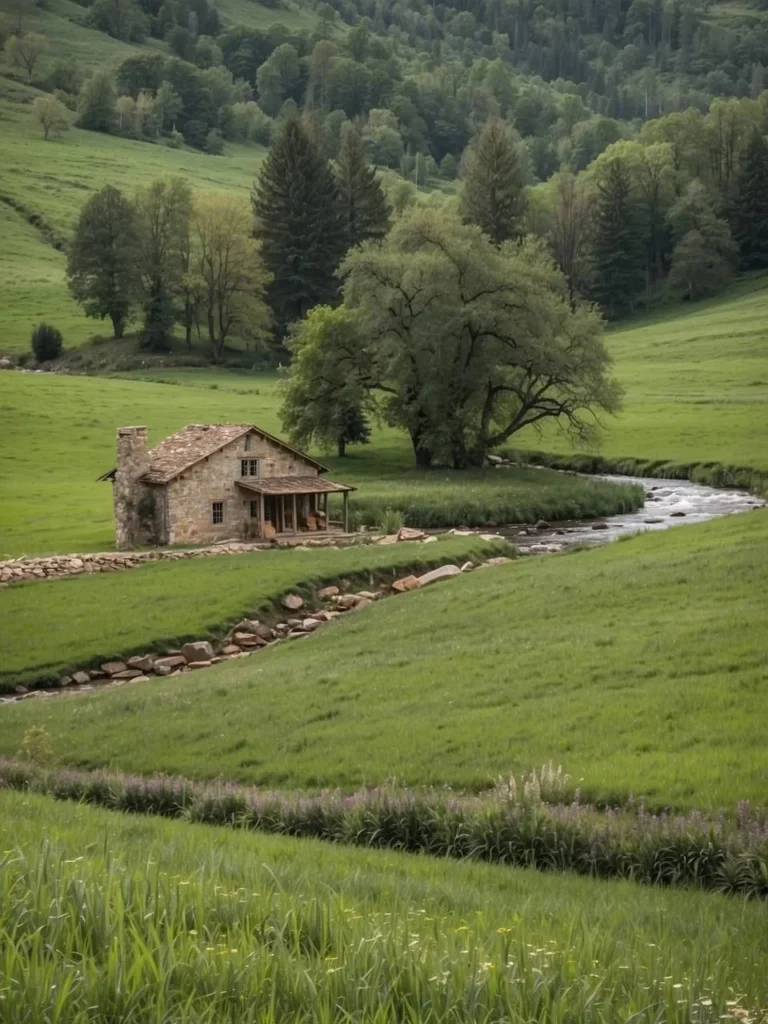 Stone Cottage in Rolling Hills - Beautiful Cozy Country Retreat