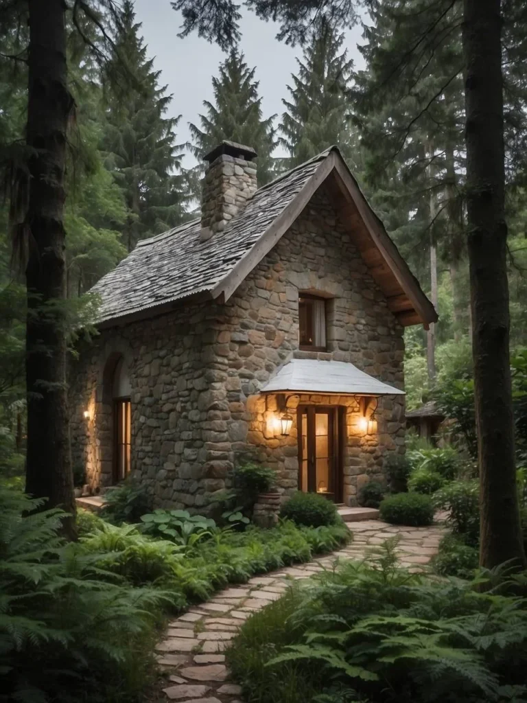 Stone Cottage in Enchanted Forest - Cozy and Beautiful Retreat