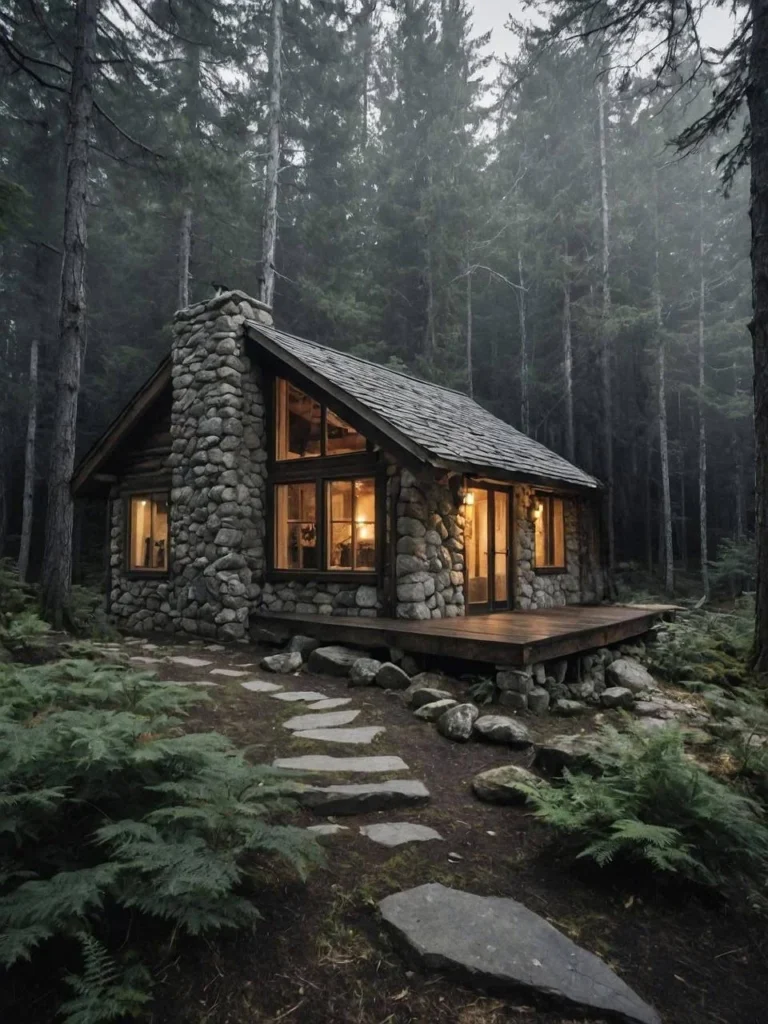 Tiny Stone Cabana in Forest - Beautiful and Cozy Retreat