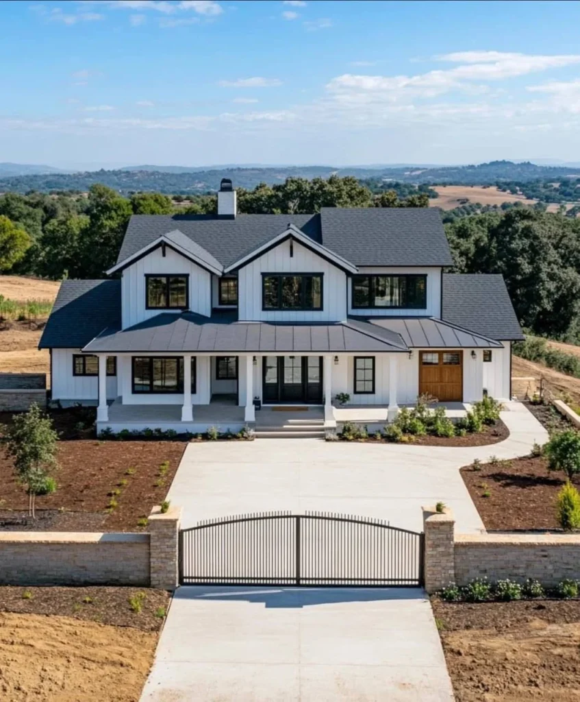 Gated Farmhouse with Wrap-Around Porch