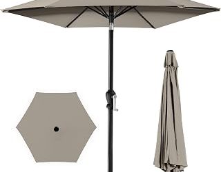 Best Choice Products 10ft Outdoor Steel Market Patio Umbrella (2026)