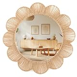7 Best Round Rattan and Woven Mirrors for Boho Bedroom Walls