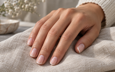 Nude pink nail ideas for short nails in 2026