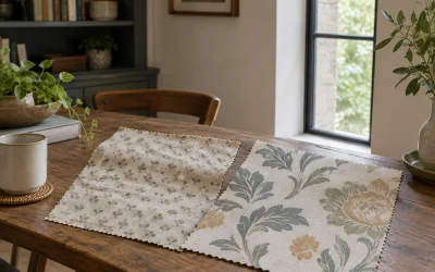 Choose Curtain Pattern Scale for a Narrow Window