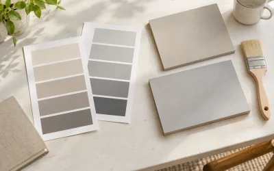 Compare Peel-and-Stick Paint Samples with Painted Boards