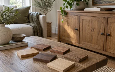 Compare Warm and Cool Woods in a Room Palette