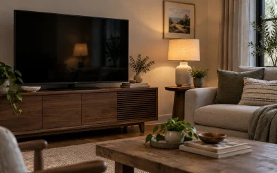 Reduce a Table Lamp Reflection in Your Television